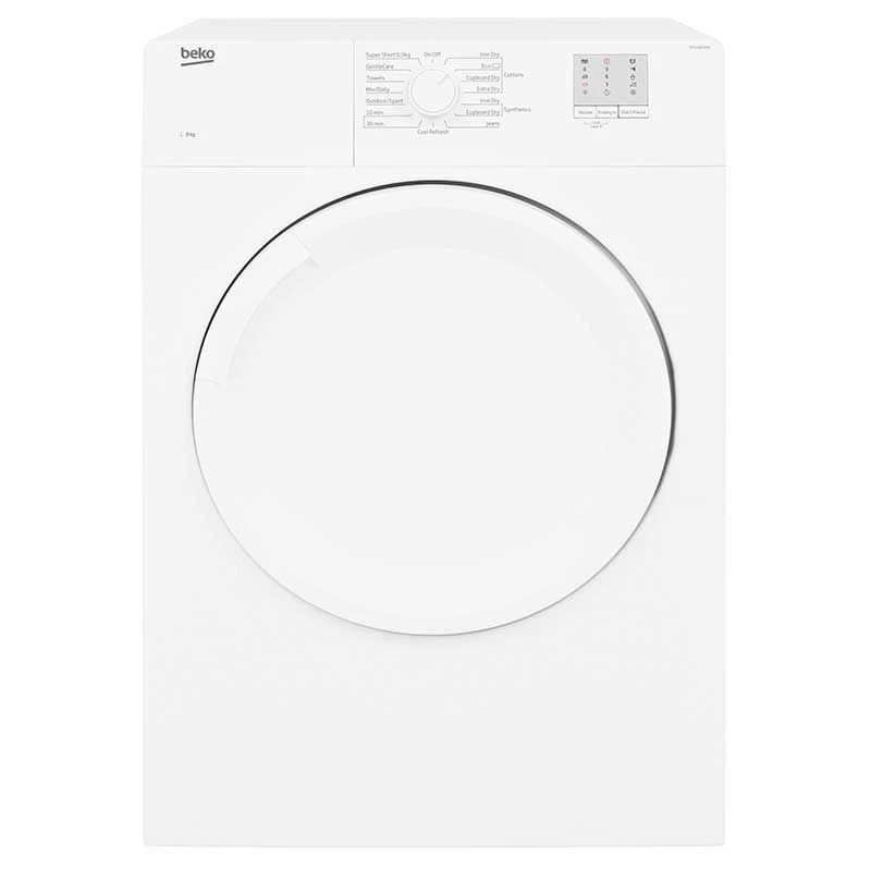 Beko DTGV8000W Freestanding 8kg Vented Tumble Dryer - White 1 Beko DTGV8000W Freestanding 8kg Vented Tumble Dryer - White