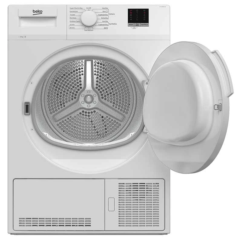 Beko DTLCE80051W Freestanding 8kg Condenser Tumble Dryer - White 2 Beko DTLCE80051W Freestanding 8kg Condenser Tumble Dryer - White - Image 2