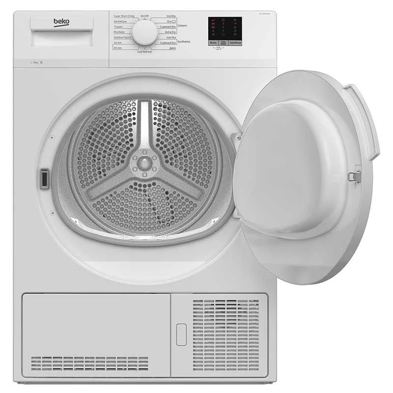 Beko DTLCE90051W Freestanding 9kg Condenser Tumble Dryer - White 2 Beko DTLCE90051W Freestanding 9kg Condenser Tumble Dryer - White - Image 2