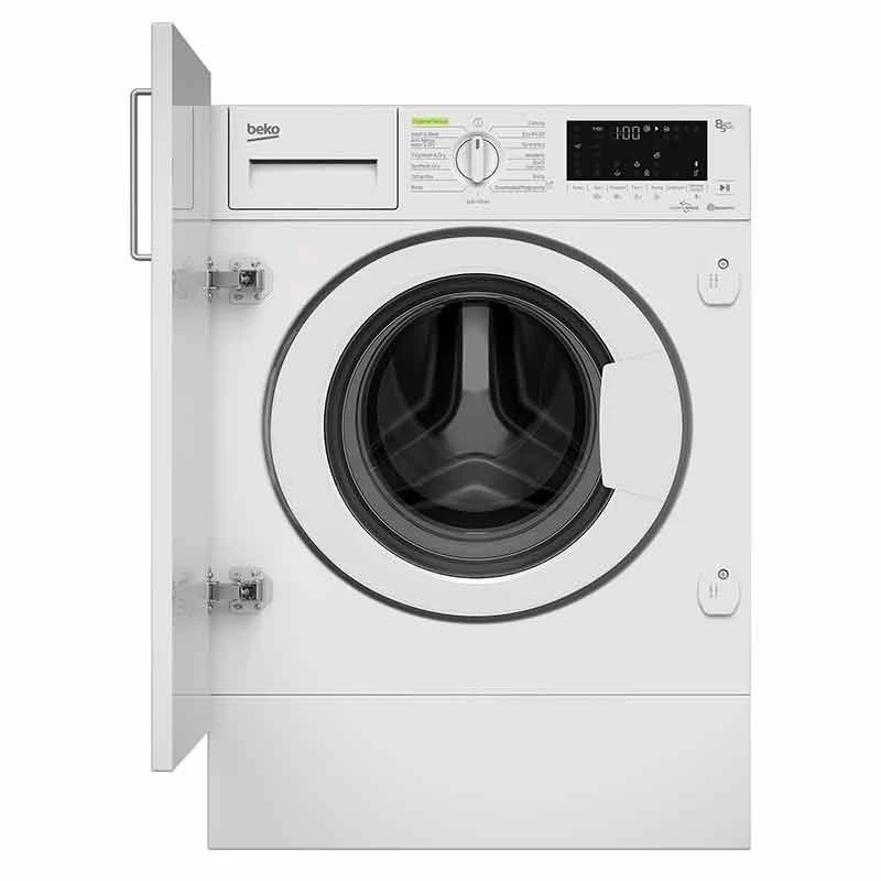Beko WDIK854421F Integrated 8kg/5kg 1400rpm Washer Dryer - White 2 Beko WDIK854421F Integrated 8kg/5kg 1400rpm Washer Dryer - White - Image 2