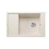 Blanco ELON XL 6 S Silgranit 1 Bowl Inset Reversible Kitchen Sink With Manual InFino Waste - Soft White - 527069