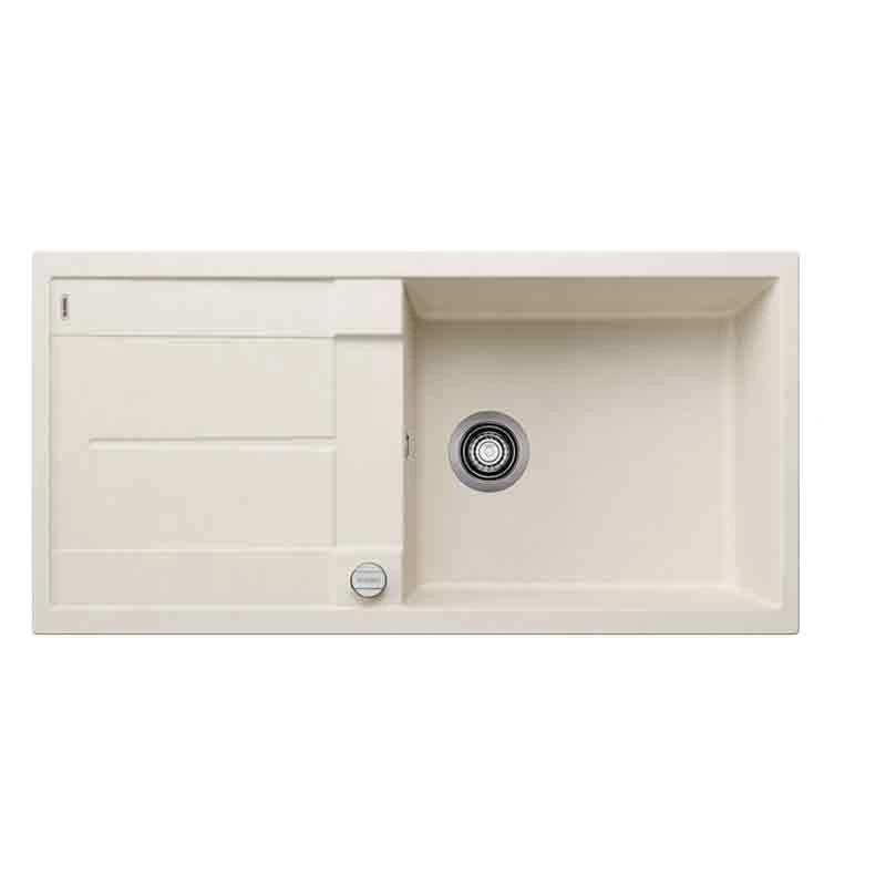 Blanco METRA XL 6 S Silgranit 1 Bowl Inset Reversible Kitchen Sink- Soft White - 527123 1 Blanco METRA XL 6 S Silgranit 1 Bowl Inset Reversible Kitchen Sink- Soft White - 527123