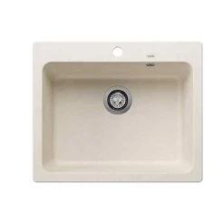 Blanco NAYA 6 Silgranit 1 Bowl Inset Kitchen Sink - Soft White - 527128
