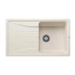 Blanco SONA 5 S Silgranit 1 Bowl Inset Reversible Kitchen Sink - Soft White - 527151