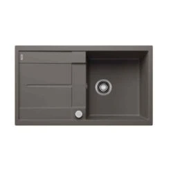 Blanco METRA 5 S Silgranit 1 Bowl Inset Reversible Kitchen Sink - Volcano Grey - 527292