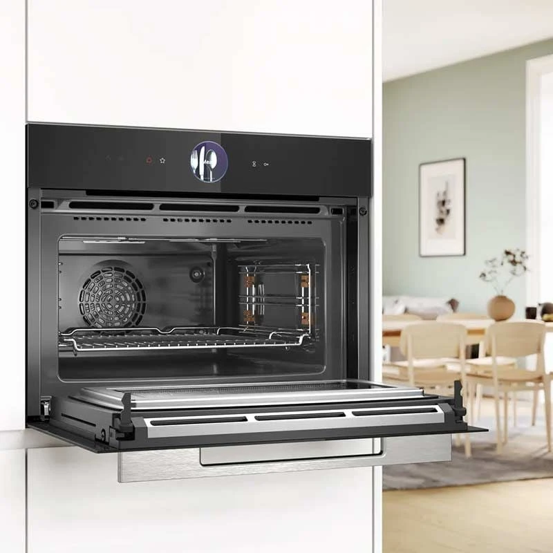 Bosch CMG7761B1B Series 8 Built-In Compact Oven With Microwave Function & Home Connect - Black 5 Bosch CMG7761B1B Series 8 Built-In Compact Oven With Microwave Function & Home Connect - Black - Image 5