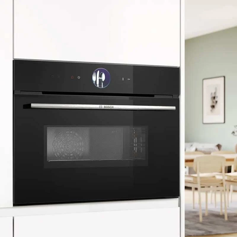 Bosch CMG7761B1B Series 8 Built-In Compact Oven With Microwave Function & Home Connect - Black 2 Bosch CMG7761B1B Series 8 Built-In Compact Oven With Microwave Function & Home Connect - Black - Image 2