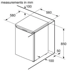 Bosch KTR15NWFAG Series 2 Under Counter Fridge - White -Blanco Shop b o bosch ktr15nwfag series 2 under counter fridge full dimensions