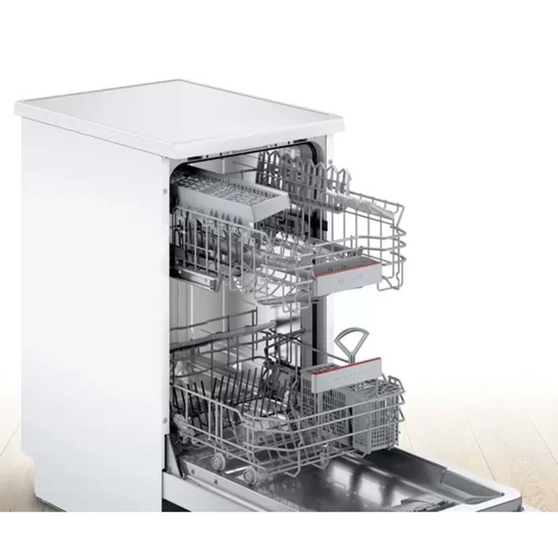 Bosch Series 4 SPS4HKW45G Freestanding 9 Place Slimline Dishwasher With Home Connect - White 2 Bosch Series 4 SPS4HKW45G Freestanding 9 Place Slimline Dishwasher With Home Connect - White - Image 2