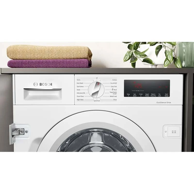 Bosch WIW28502GB Series 8 Built-In 8kg Washing Machine - White 2 Bosch WIW28502GB Series 8 Built-In 8kg Washing Machine - White - Image 2