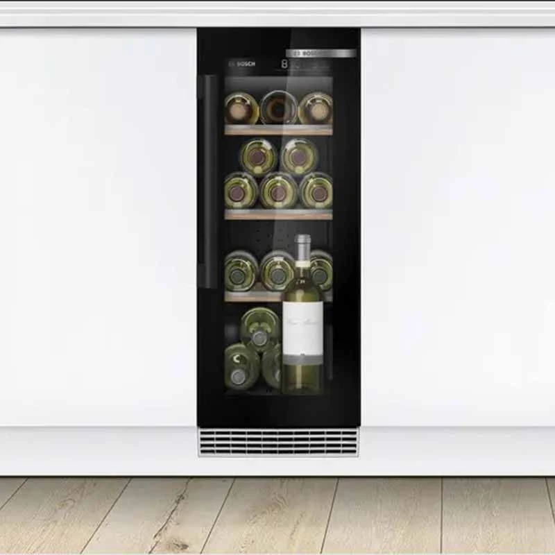 Bosch Series 6 KUW20VHF0G Built-Under 80x30cm Wine Cooler - Black 2 Bosch Series 6 KUW20VHF0G Built-Under 80x30cm Wine Cooler - Black - Image 2