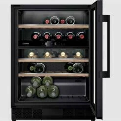 Bosch Series 6 KUW21AHG0G Built-Under 60cm Wine Cooler - Black