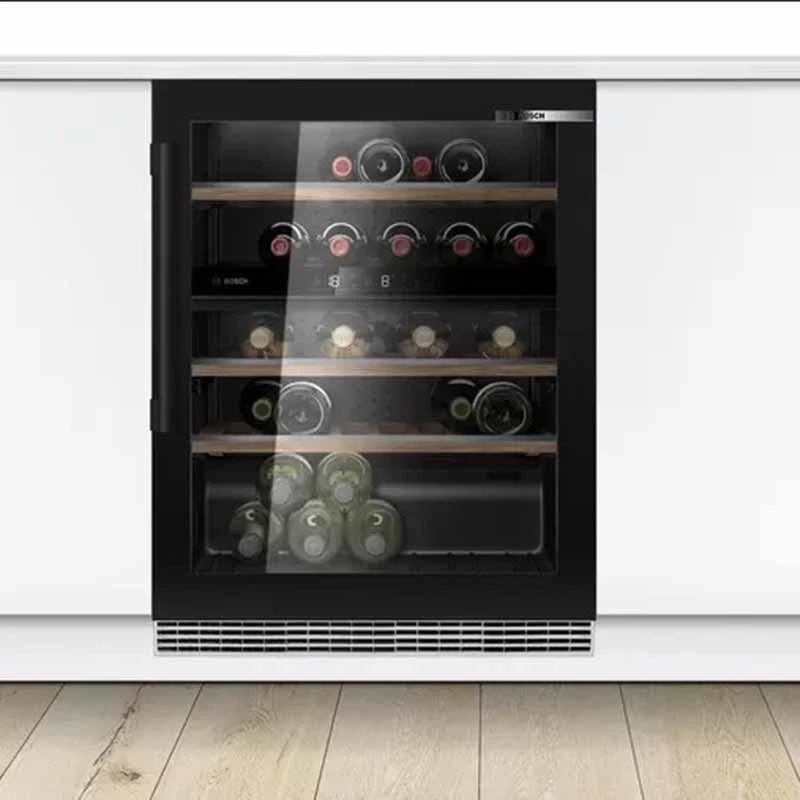 Bosch Series 6 KUW21AHG0G Built-Under 60cm Wine Cooler - Black 2 Bosch Series 6 KUW21AHG0G Built-Under 60cm Wine Cooler - Black - Image 2
