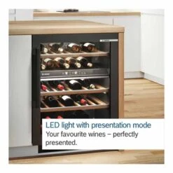 Bosch Series 6 KUW21AHG0G Built-Under 60cm Wine Cooler - Black 13 Bosch Series 6 KUW21AHG0G Built-Under 60cm Wine Cooler - Black -Blanco Shop b o bosch kuw21ahg0g 5