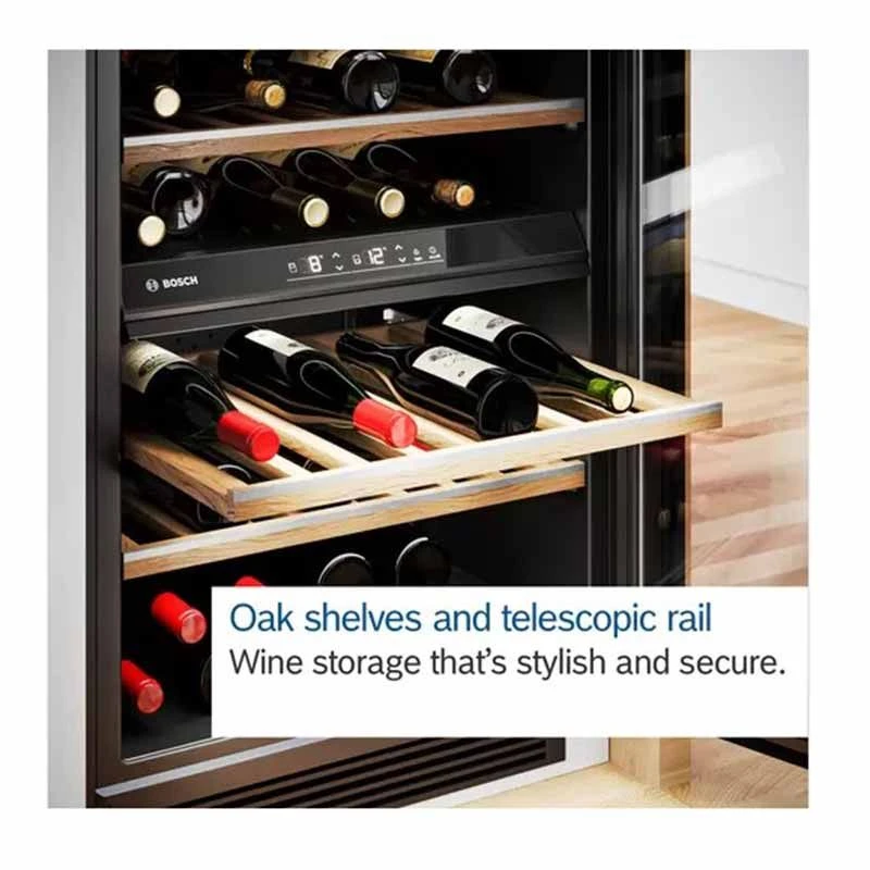 Bosch Series 6 KUW21AHG0G Built-Under 60cm Wine Cooler - Black 7 Bosch Series 6 KUW21AHG0G Built-Under 60cm Wine Cooler - Black - Image 7