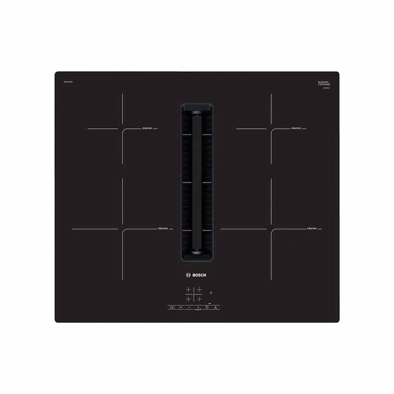 Bosch Series 4 PIE611B15E 60cm Venting Induction Hob - Black Glass 1 Bosch Series 4 PIE611B15E 60cm Venting Induction Hob - Black Glass