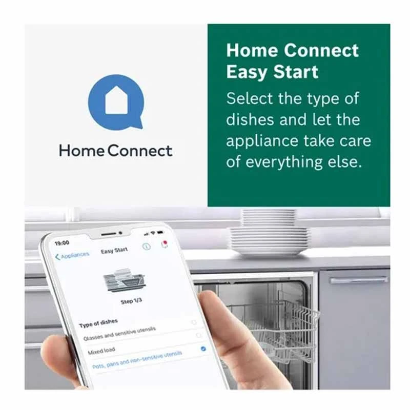 Bosch Series 2 SMV2ITX22G Built-In 12 Place 60cm Dishwasher With Home Connect - White 10 Bosch Series 2 SMV2ITX22G Built-In 12 Place 60cm Dishwasher With Home Connect - White - Image 10