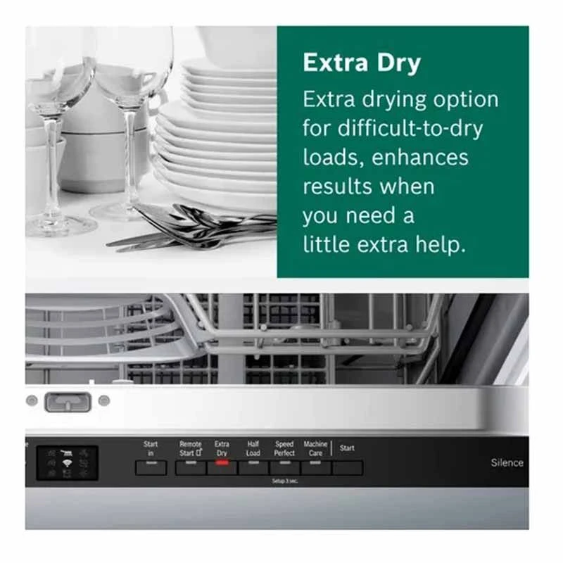 Bosch Series 2 SMV2ITX22G Built-In 12 Place 60cm Dishwasher With Home Connect - White 8 Bosch Series 2 SMV2ITX22G Built-In 12 Place 60cm Dishwasher With Home Connect - White - Image 8