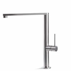 Prima+ Tiber Single Lever Flat Mixer Kitchen Tap - Stainless Steel - BPR501