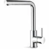 Prima+ Riace Single Lever L-Shaped Mixer Kitchen Tap - Chrome - BPR505