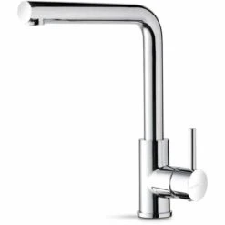 Prima+ Riace Single Lever L-Shaped Mixer Kitchen Tap - Chrome - BPR505
