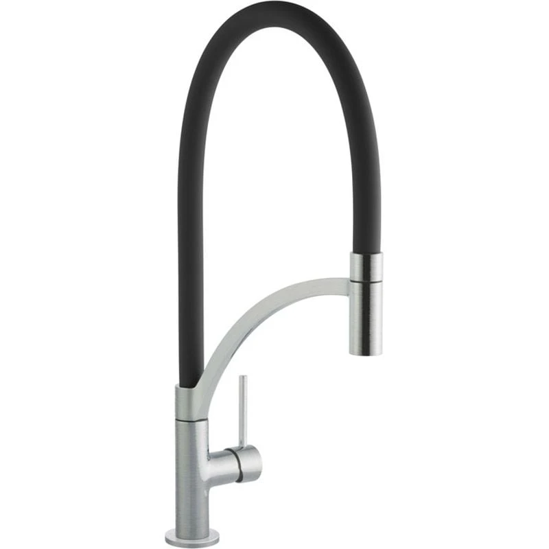 Prima+ Swan Neck Single Lever Mixer Tap With Pull Out Spray - Black - BPR710 1 Prima+ Swan Neck Single Lever Mixer Tap With Pull Out Spray - Black - BPR710