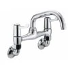 Bristan Value Lever Wall Mounted Bridge Kitchen Mixer Tap - Chrome - VAL2 WMSNK C CD