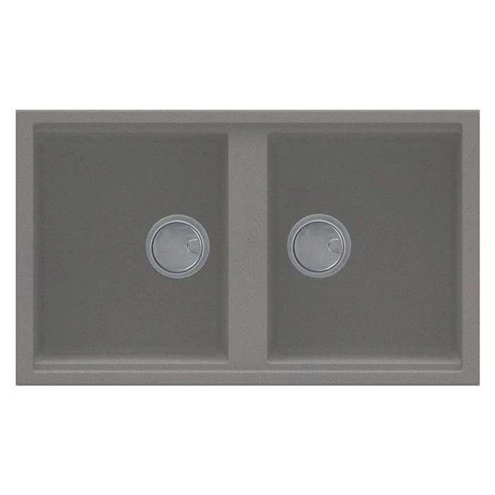 Reginox BEST 450 Elleci Granite 2 Bowl Kitchen Sink - Metaltek Titanium - BEST 450 TT 1 Reginox BEST 450 Elleci Granite 2 Bowl Kitchen Sink - Metaltek Titanium - BEST 450 TT