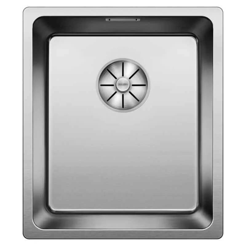 Blanco ANDANO 340-IF 1 Bowl Stainless Steel Kitchen Sink With Manual InFino Drain System - Satin Polish - 522953 1 Blanco ANDANO 340-IF 1 Bowl Stainless Steel Kitchen Sink With Manual InFino Drain System - Satin Polish - 522953