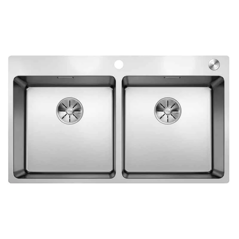 Blanco Andano 400/400-If/A 2 Bowl Stainless Steel Sink Reversible - 525249 2 Blanco Andano 400/400-If/A 2 Bowl Stainless Steel Sink Reversible - 525249 - Image 2