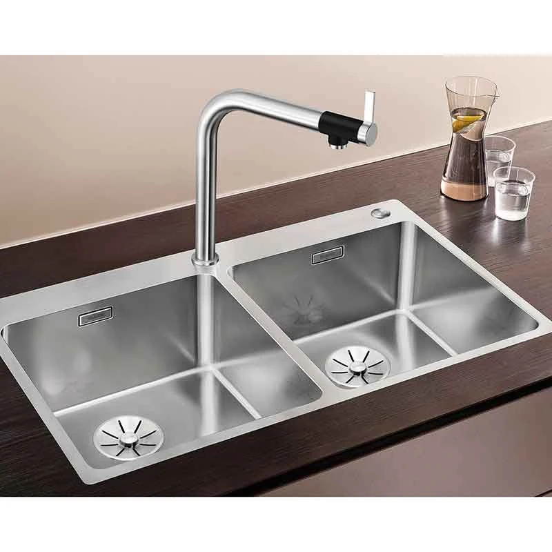 Blanco Andano 400/400-If/A 2 Bowl Stainless Steel Sink Reversible - 525249 1 Blanco Andano 400/400-If/A 2 Bowl Stainless Steel Sink Reversible - 525249