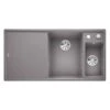 Blanco AXIA III 6 S 1.5 Bowl Inset Silgranit Kitchen Sink With Remote Control InFino Drain System - Alumetallic - 523474