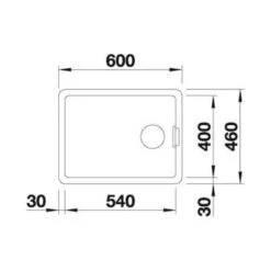 Blanco Belfast 1 Bowl Reversible Ceramic Kitchen Sink - Crystal White - 518497 -Blanco Shop blanco belfast 518497 dimensions