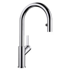 Blanco CARENA-S Vario Pull-Out Spout Galvanic Chrome Kitchen Tap - Chrome - BM3118CH