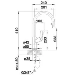 Blanco CARENA-S Vario Pull-Out Spout Galvanic Chrome Kitchen Tap - Chrome - BM3118CH -Blanco Shop blanco carena 521356 dimensions