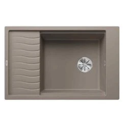 Blanco ELON XL 6 S 1 Bowl Inset Silgranit Reversible Kitchen Sink With Manual InFino Waste - Tartufo - 524851