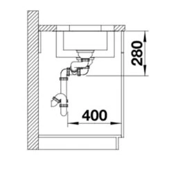 Blanco ESSENTIAL 530-U 1.5 Bowl Undermount Stainless Steel Reversible Kitchen Sink - 453665 -Blanco Shop blanco essential 453665 dimensions 1