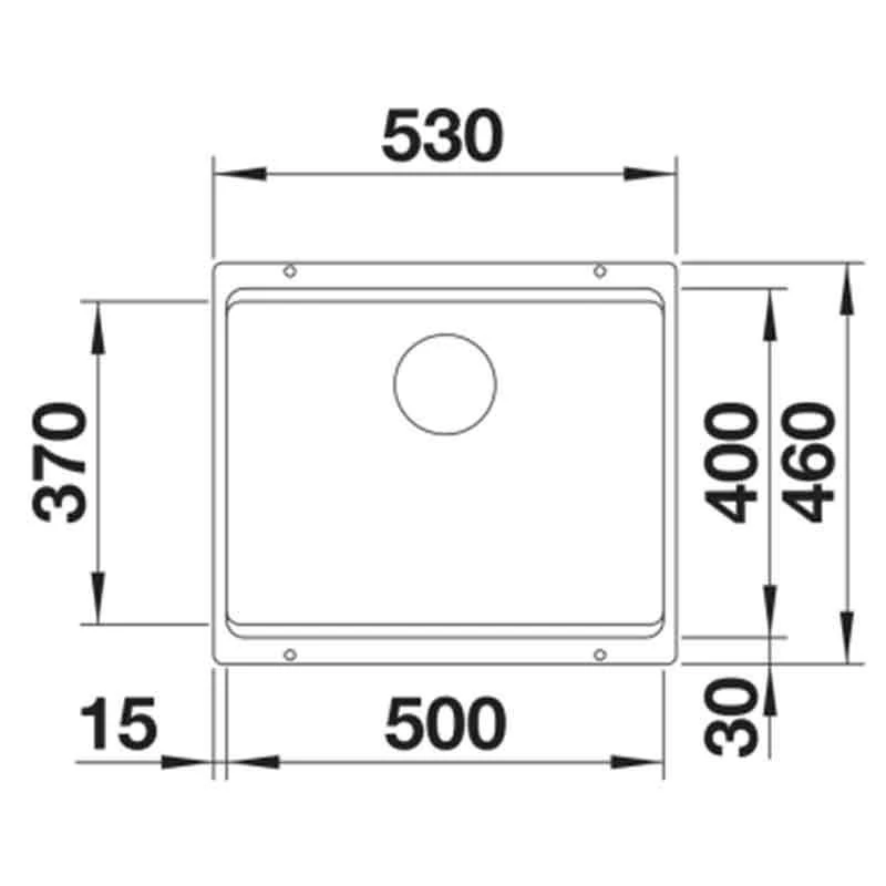 Blanco ETAGON 500-U 1 Bowl Undermount Silgranit Kitchen Sink With Manual InFino Waste - Coffee - 522236 2 Blanco ETAGON 500-U 1 Bowl Undermount Silgranit Kitchen Sink With Manual InFino Waste - Coffee - 522236 - Image 2