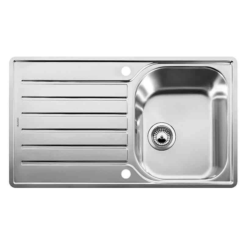 Blanco LANTOS 45 S-IF Salto 1 Bowl Inset Stainless Steel Reversible Kitchen Sink - Brushed Finish - 453631 2 Blanco LANTOS 45 S-IF Salto 1 Bowl Inset Stainless Steel Reversible Kitchen Sink - Brushed Finish - 453631 - Image 2
