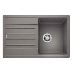 Blanco LEGRA 45 S 1 Bowl Inset Silgranit Reversible Kitchen Sink - Alumetallic - 522202