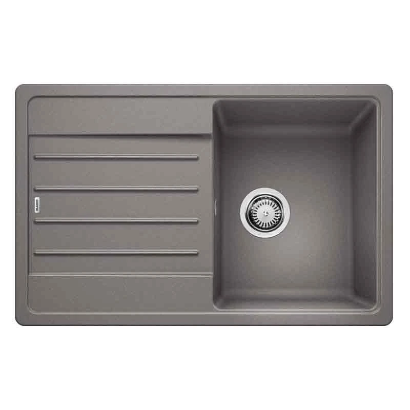Blanco LEGRA 45 S 1 Bowl Inset Silgranit Reversible Kitchen Sink - Alumetallic - 522202 1 Blanco LEGRA 45 S 1 Bowl Inset Silgranit Reversible Kitchen Sink - Alumetallic - 522202