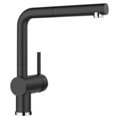 Blanco LINUS-S Pull-Out Handset Silgranit-Look Kitchen Tap - Anthracite - BM3650AN