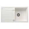 Blanco METRA 5 S 1 Bowl Inset Silgranit Reversible Kitchen Sink With Drain Remote Control - White - 513037