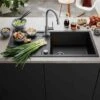 Blanco METRA XL 6 S 1 Bowl Inset Silgranit Reversible Kitchen Sink With Drain Remote Control - Anthracite - 515286