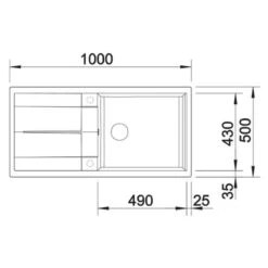 Blanco METRA XL 6 S 1 Bowl Inset Silgranit Reversible Kitchen Sink With Drain Remote Control - Anthracite - 515286 -Blanco Shop blanco metra 515286 dimensions