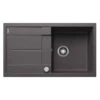 Blanco METRA 5 S 1 Bowl Inset Silgranit Reversible Kitchen Sink With Drain Remote Control - Rock Grey - 518871