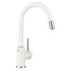 Blanco MIDA-S Pull-Out Spout Silgranit-Look Kitchen Tap - White - BM3121WH