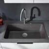 Blanco NAYA XL 9 1 Bowl Inset Silgranit Kitchen Sink - Alumetallic - 521814