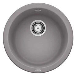 Blanco RONDO 1 Bowl Inset Silgranit Kitchen Sink - Alumetallic - 511704