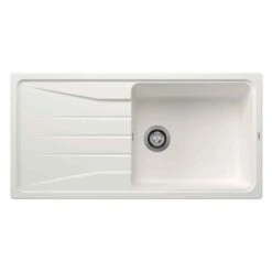Blanco SONA XL 6 S 1 Bowl Inset Silgranit Reversible Kitchen Sink - White - 519692